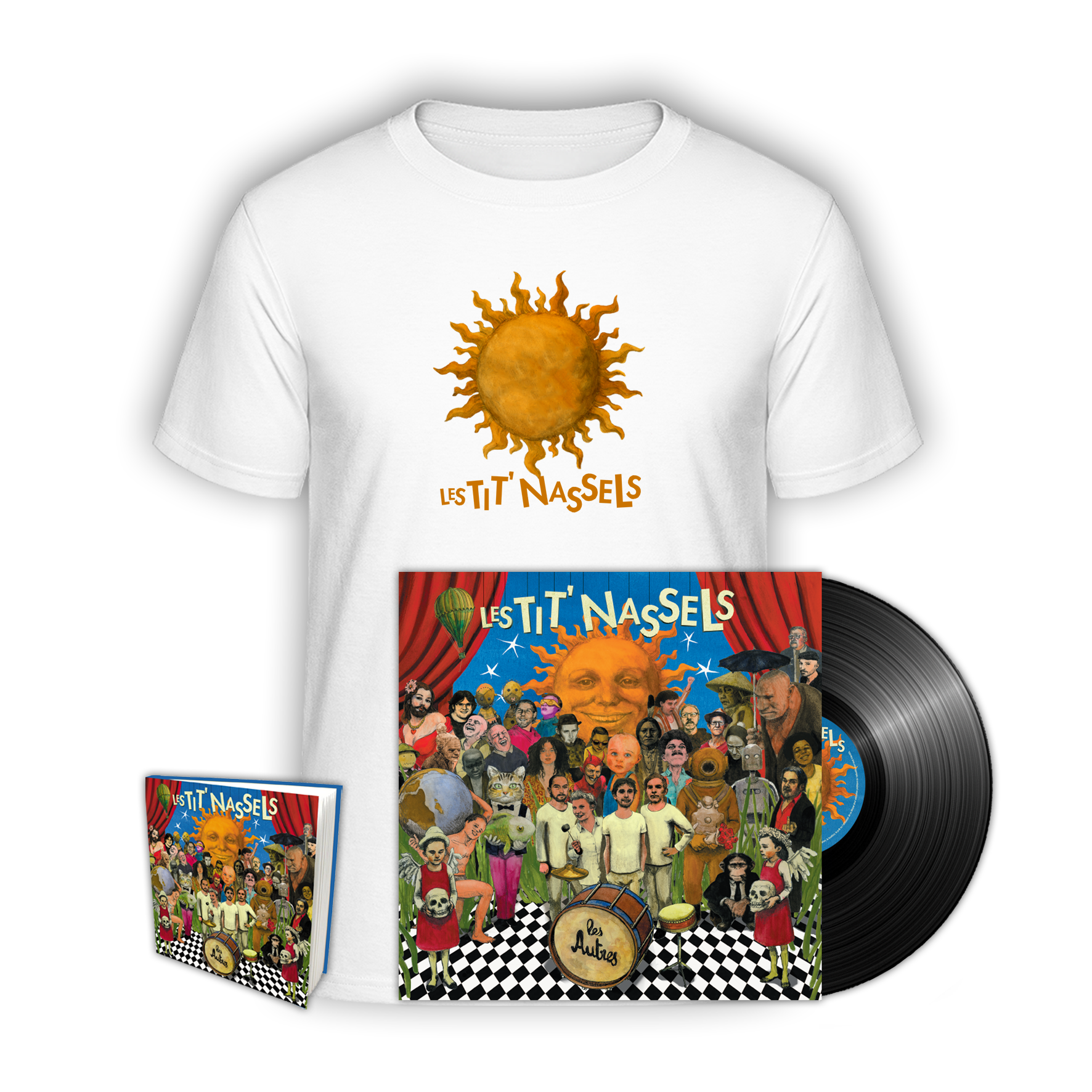 Vinyle + T-shirt + Carnet de notes “Les autres“