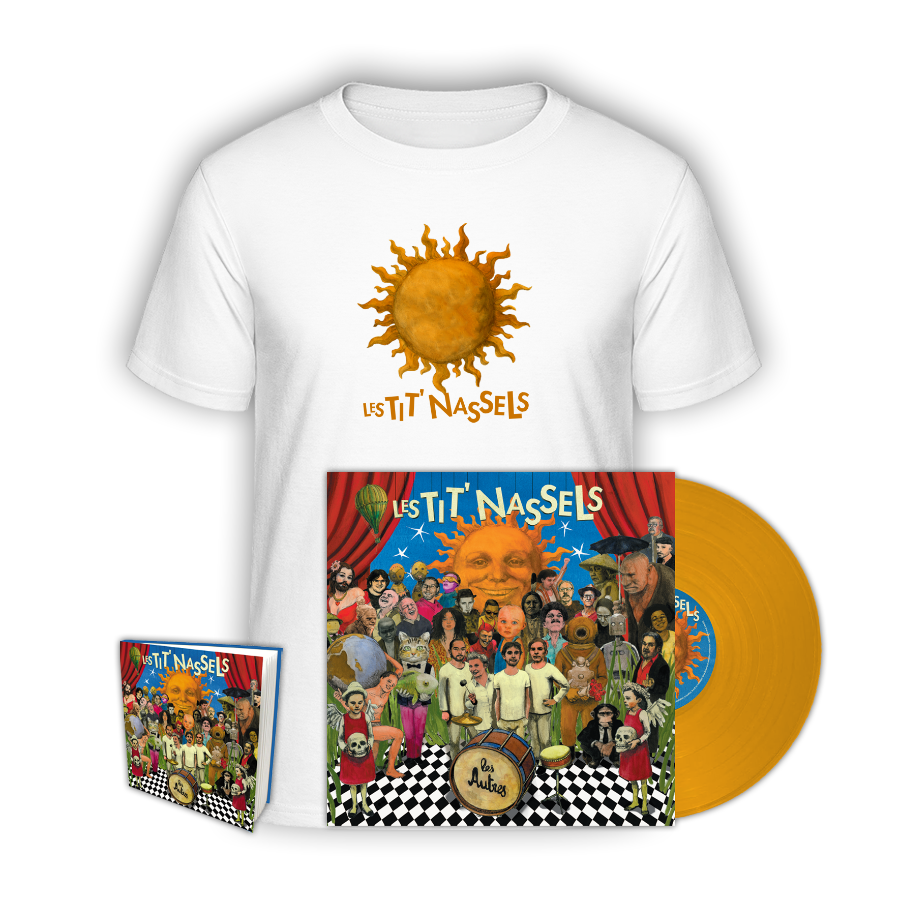 Vinyle couleur numéroté édition limitée + T-shirt + Carnet de notes “Les autres“