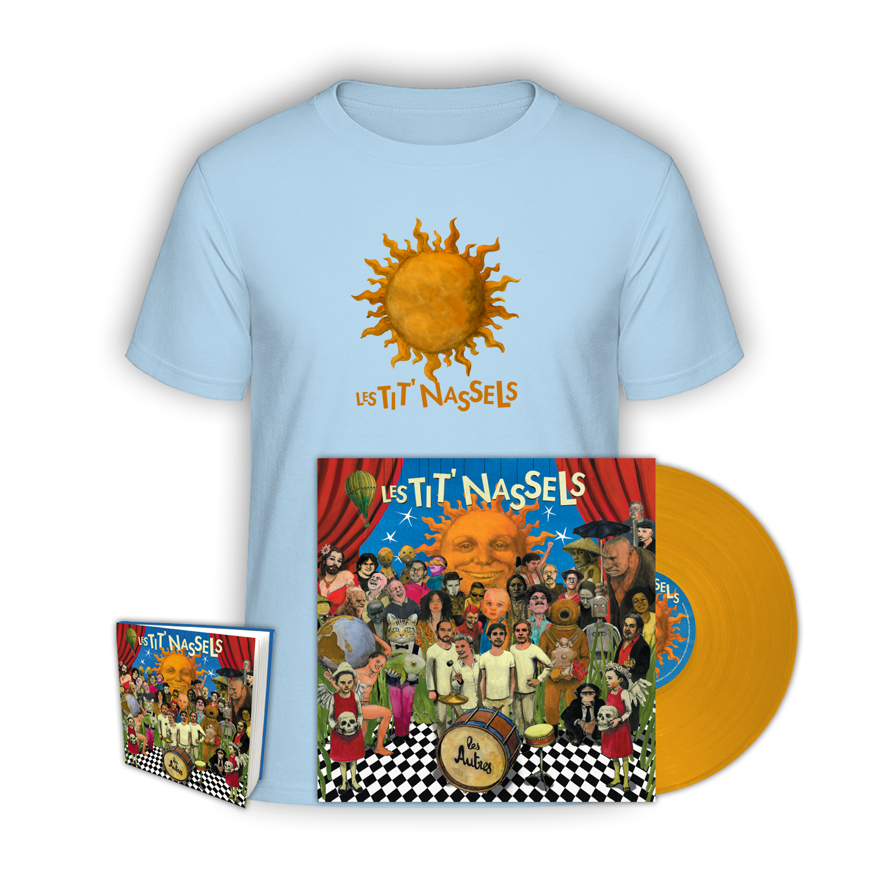 Vinyle couleur numéroté édition limitée + T-shirt + Carnet de notes “Les autres“